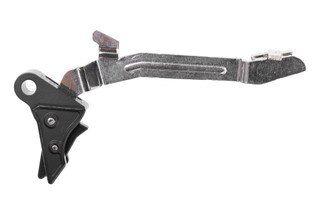 Polished DAT trigger for slimline 9mm GLOCK handguns, black.